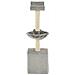 Albero Per Gatti Con Tiragraffi In Sisal 105 Cm Grigio - Foto miniatura 3