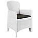 Set Da Bistrò 3 Pz In Plastica Stile Rattan Bianco - Foto miniatura 3