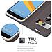 Custodia Compatibile Con Htc 10 (one M10) In Blu Scuro Nero - Coperchio Protettiva Con Chiusura Magnetica, Funzione Stand E Tasca Per Le Carte - Foto miniatura 7