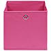 Scatole Portaoggetti con Coperchi 4pz Rosa 32x32x32 cm Tessuto - Foto miniatura 4