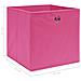 Scatole Portaoggetti con Coperchi 4pz Rosa 32x32x32 cm Tessuto - Foto miniatura 5