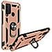 Cover Huawei Y6p Bi-materia Anello Magnetico Stand Rosa Gold - Foto miniatura 4