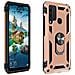 Cover Huawei Y6p Bi-materia Anello Magnetico Stand Rosa Gold - Foto miniatura 1
