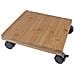 Tablette A Roulettes Pour Plantes - Bambou Composite - H8 X 30 X 30 Cm - Foto miniatura 1