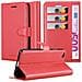 Custodia Compatibile Con Xiaomi Redmi Go In Rosso Carminio - Coperchio Protettiva Con Chiusura Magnetica, Funzione Stand E Tasca Per Le Carte - Foto miniatura 1