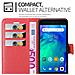 Custodia Compatibile Con Xiaomi Redmi Go In Rosso Carminio - Coperchio Protettiva Con Chiusura Magnetica, Funzione Stand E Tasca Per Le Carte - Foto miniatura 3