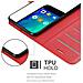 Custodia Compatibile Con Xiaomi Redmi Go In Rosso Carminio - Coperchio Protettiva Con Chiusura Magnetica, Funzione Stand E Tasca Per Le Carte - Foto miniatura 4