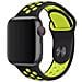 Bracciale In Silicone Per Apple Watch 42/44/45/49 Mm, Nero /giallo - Foto miniatura 2