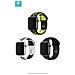 Bracciale In Silicone Per Apple Watch 42/44/45/49 Mm, Nero /giallo - Foto miniatura 5