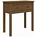 Tavolo Consolle Miele 70x35x75 Cm In Legno Massello Di Pino - Foto miniatura 2