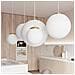 Lampada A Sospensione Ugo 40 Oro Sl. 0717 - Minimalista Lampade A Sospensione Oro Bianco 130x40x40 Cm - Foto miniatura 1
