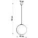 Lampada A Sospensione Ugo 40 Oro Sl. 0717 - Minimalista Lampade A Sospensione Oro Bianco 130x40x40 Cm - Foto miniatura 4