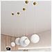 Lampada A Sospensione Ugo 40 Oro Sl. 0717 - Minimalista Lampade A Sospensione Oro Bianco 130x40x40 Cm - Foto miniatura 6