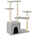 Albero Per Gatti Con Tiragraffi In Sisal Grigio Chiaro 107,5 Cm - Foto miniatura 1