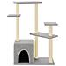 Albero Per Gatti Con Tiragraffi In Sisal Grigio Chiaro 107,5 Cm - Foto miniatura 2