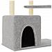 Albero Per Gatti Con Tiragraffi In Sisal Grigio Chiaro 107,5 Cm - Foto miniatura 5