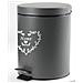 Trade Shop - Pattumiera Metallo Porta Spazzatura 21x28cm 5lt Decoro Cuore Colori Ass. 664472 - Foto miniatura 1