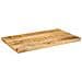 Piano Per Tavolo 60x30x3,8cm Rettangolare Legno Di Mango Grezzo - Foto miniatura 2