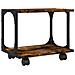 Supporto Stampante 2 Livelli Rovere Fumo 41x28x33,5 Multistrato - Foto miniatura 2