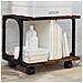 Supporto Stampante 2 Livelli Rovere Fumo 41x28x33,5 Multistrato - Foto miniatura 1