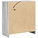 Credenza con LED Grigio Sonoma 77x34x85 cm in Legno Multistrato - Foto miniatura 2