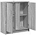 Credenza con LED Grigio Sonoma 77x34x85 cm in Legno Multistrato - Foto miniatura 5