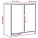 Credenza con LED Grigio Sonoma 77x34x85 cm in Legno Multistrato - Foto miniatura 6