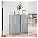 Credenza con LED Grigio Sonoma 77x34x85 cm in Legno Multistrato - Foto miniatura 10