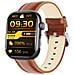 Orologio Ecg Intelligente Con Cardiofrequenzimetro, Fitness Tracker, Con Più Modalità Sportive Black And Brown Leather Strap - Foto miniatura 1