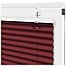 Tenda Plissettata Rosso Bordeaux 85x200 Cm Larghezza Tessuto - Foto miniatura 4