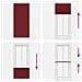 Tenda Plissettata Rosso Bordeaux 85x200 Cm Larghezza Tessuto - Foto miniatura 6