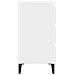 Comodino Con Gambe In Metallo Bianco 40x35x69 Cm - Foto miniatura 4