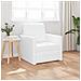 Divano Letto 2-in-1 Bianco 74x77x81 cm Pelle Sintetica - Foto miniatura 2