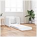 Divano Letto 2-in-1 Bianco 74x77x81 cm Pelle Sintetica - Foto miniatura 3