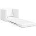 Divano Letto 2-in-1 Bianco 74x77x81 cm Pelle Sintetica - Foto miniatura 4