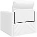 Divano Letto 2-in-1 Bianco 74x77x81 cm Pelle Sintetica - Foto miniatura 7