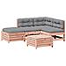 Set Divani Giardino 5 pz con Cuscini Legno Massello di Douglas - Foto miniatura 1
