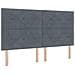 Letto Box Spring con Materasso e Panchina Grigio Scuro 180x200 cm in Velluto - Foto miniatura 7
