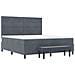 Letto Box Spring con Materasso e Panchina Grigio Scuro 180x200 cm in Velluto - Foto miniatura 8