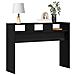 Tavolo Consolle Nero Rovere 105x30x80 cm in Legno Ingegnerizzato - Foto miniatura 3
