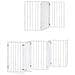 Cancello Cani Porta Pieghevole Bianco 12 Pannelli 600 cm Pioppo - Foto miniatura 3