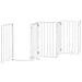Cancello Cani Porta Pieghevole Bianco 12 Pannelli 600 cm Pioppo - Foto miniatura 5