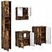 Set di mobili per il bagno 4 pcs Rovere fumo 61 x 35 x 64 cm - Foto miniatura 1