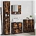 Set di mobili per il bagno 4 pcs Rovere fumo 61 x 35 x 64 cm - Foto miniatura 4