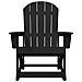 Sdraio Rocking Adirondack 2 pcs Nero HDPE - Foto miniatura 5