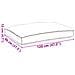 Cuscino per seduta pallet Blu reale 120 x 80 x 12 cm - Foto miniatura 6