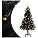 Albero di Natale con 150 LED con supporto Nero 150 cm PVC - Foto miniatura 1