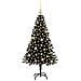 Albero di Natale con 150 LED con supporto Nero 150 cm PVC - Foto miniatura 3