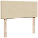 Struttura Letto Pouf con Materasso Crema 120x200 cm in Tessuto - Foto miniatura 9