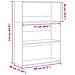 Libreria Rovere Artigianale 80x30x114 cm in Legno Multistrato - Foto miniatura 9